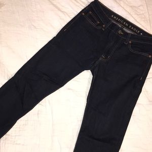 Dark Rinse Slim AEO Flex Jeans